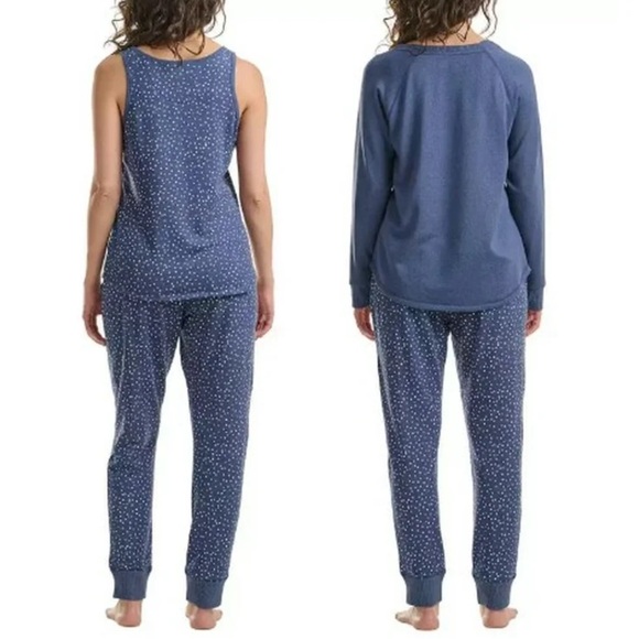 Live Love Lounge by Karen Neuburger women’s blue 3 piece lounge set XS NWT - Picture 6 of 8